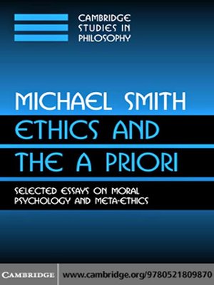 cover image of Ethics and the a Priori